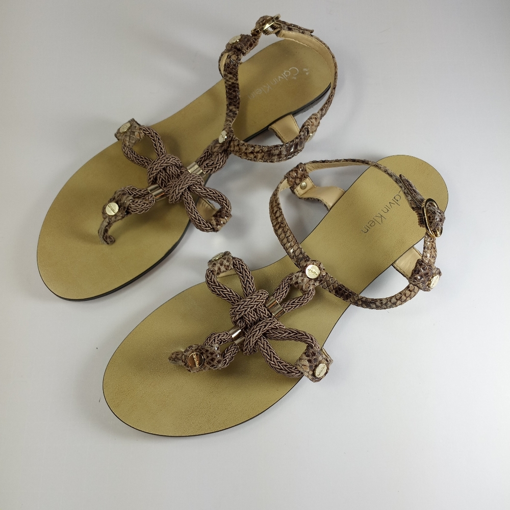Calvin Klein Python Rope Sandals - image 7